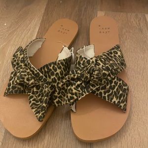 A New Day animal print slides